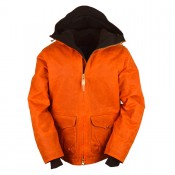 Manifattura Ceccarelli Blazer Coat Orange/Brown Fleece