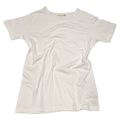 Merz b. Schwanen 1920er T-Shirt, 1-fädig, 1/4 Arm, weiß