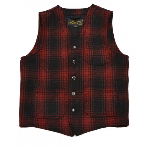 Pike Brothers 1937 Roamer Vest Red/Check Wool