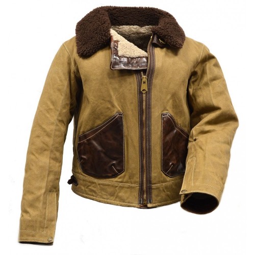 Thedi Leathers Canvas/Shearling