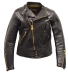 Thedi Leathers "Cafe Racer Black" Washed Horsehide XL