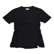Merz b. Schwanen T-Shirt Pima-Baumwolle deep black