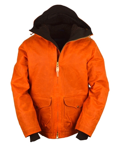 Manifattura Ceccarelli "Blazer Coat" Orange/Brown Fleece