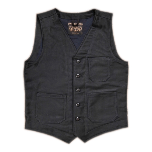 Pike Brothers "1937 Roamer Vest Elephant Skin", black 6XL