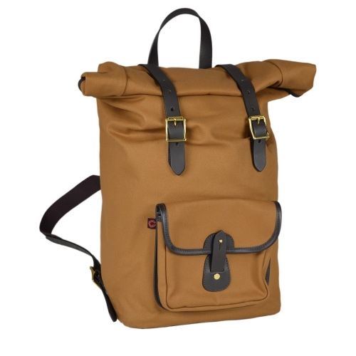 Croots British Twill Rolltop Backpack Tan