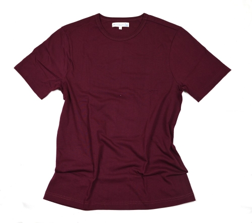Merz b. Schwanen 1950er Rundhals T-Shirt Ruby Red XL