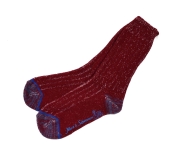 Merz b. Schwanen Socken Merinowolle red/natmel.