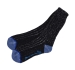 Merz b. Schwanen Socken Merinowolle black/nature