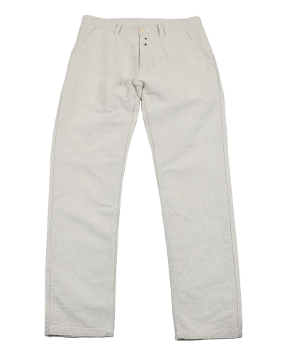 Vétra Hopsack Trousers Ecru 38