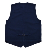 Vétra Hopsack Vest Navy