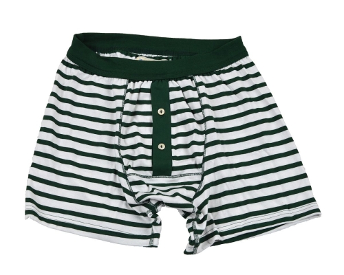 Merz b. Schwanen Knopfleisten Unterhose green/white XL / 7