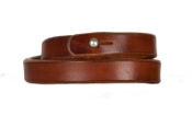 OBERWEIHER Lederarmband tobacco/nickel XXL (22cm)
