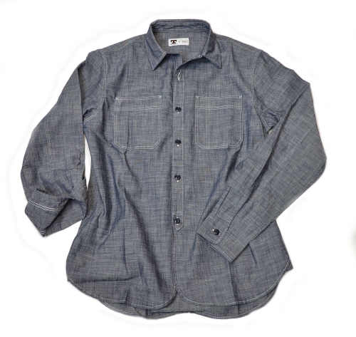 Tellason Fisher Shirt New Chambray Blue XL