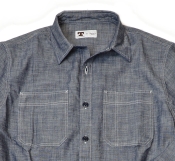 Tellason Fisher Shirt New Chambray Blue XL