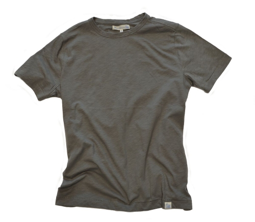 Merz b. Schwanen T-Shirt Pima-Baumwolle Vintage Army
