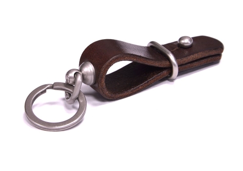 OBERWEIHER ORIGINAL Schlüsselanhänger "Swivel" DarkBrown/Nickel