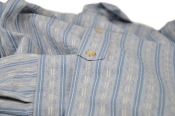 Prequel Striped Work Shirt Blue