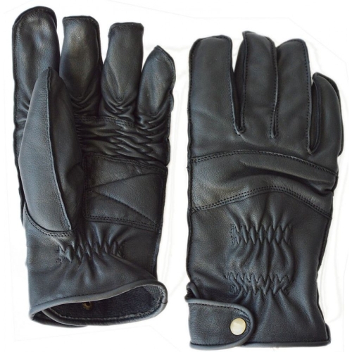 UBS Classics "Custombike" Hirschleder-Handschuhe, schwarz