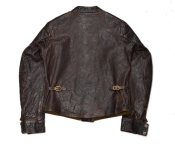 Thedi Leathers Mens Brown Leather Jacket Sheepskin