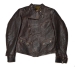 Thedi Leathers Mens Brown Leather Jacket Sheepskin