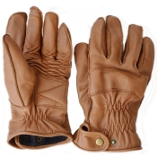 UBS Classics "Custombike" Hirschleder-Handschuhe,  braun