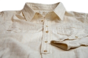 Prequel Striped Work Shirt Beige M (40)