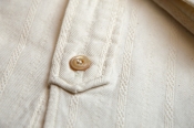 Prequel Striped Work Shirt Beige M (40)