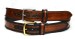 OBERWEIHER ORIGINAL Gürtel Schlangenleder Braun Messing