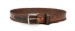 OBERWEIHER ORIGINAL Gürtel Schlangenleder Braun Messing versilbert