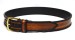 OBERWEIHER ORIGINAL Gürtel Schlangenleder Schwarz Messing