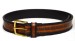 OBERWEIHER ORIGINAL Gürtel Schlangenleder Schwarz Messing