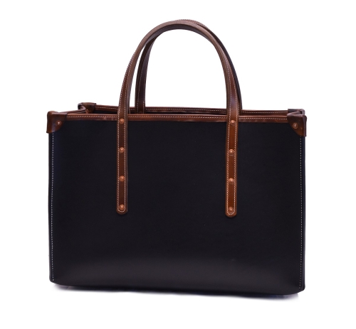 OBERWEIHER ORIGINAL Rindleder Tasche Schwarz