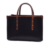 OBERWEIHER ORIGINAL Rindleder Tasche Schwarz