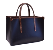 OBERWEIHER ORIGINAL Rindleder Tasche Schwarz