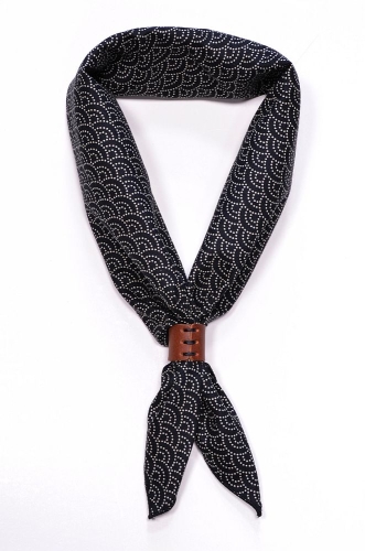 Oberweiher Bandana Seighaia Wellen Black