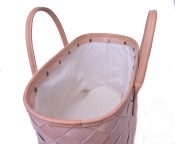 OBERWEIHER ORIGINAL Rindleder Einkaufstasche Natur