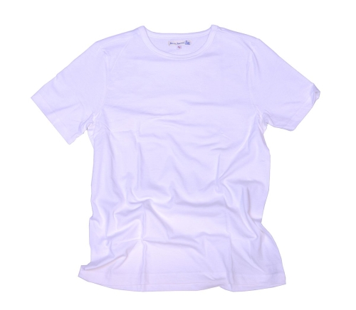 Merz b. Schwanen 1950er Rundhals T-Shirt, weiß XL