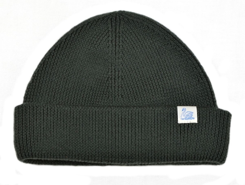 Merz b. Schwanen Beanie Merino Wolle Army