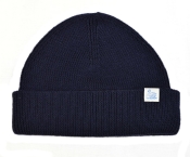 Merz b. Schwanen Beanie Merino Wolle Dark Navy