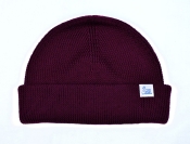 Merz b. Schwanen Beanie Merino Wolle Burgundy