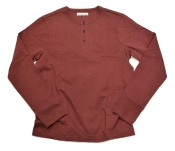 Merz b. Schwanen Longsleeve Henley Burgundy