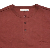 Merz b. Schwanen Longsleeve Henley Burgundy