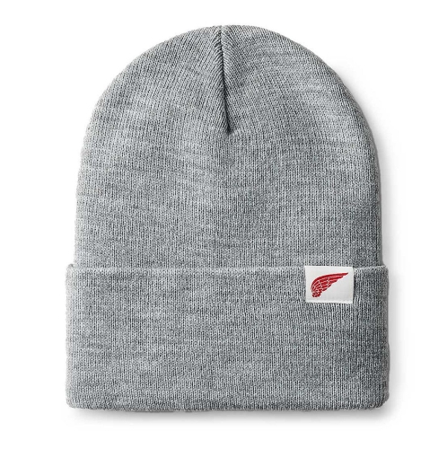 Red Wing Logo Knit Beanie Light Grey Heather