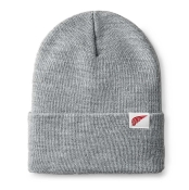 Red Wing Logo Knit Beanie Light Grey Heather