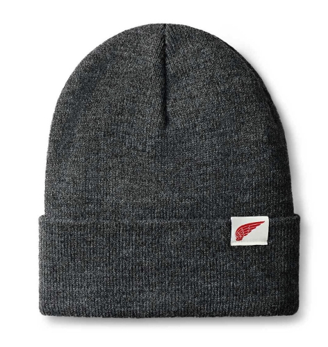 Red Wing Logo Knit Beanie Light Dark Grey Heather