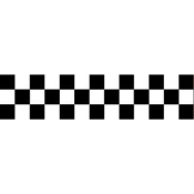 DAVIDA "Chequered Tape" black/white