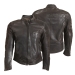 ROKKER "Cafe Racer Leather Jacket" braun