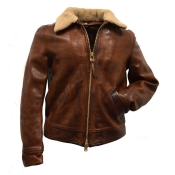 Thedi Leathers "Brown Cowhide Jacket"