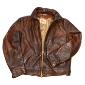 Thedi Leathers "Brown Cowhide Jacket"