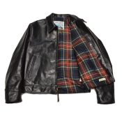 AERO "Highwayman" Black Horsehide Black Stewart Tartan